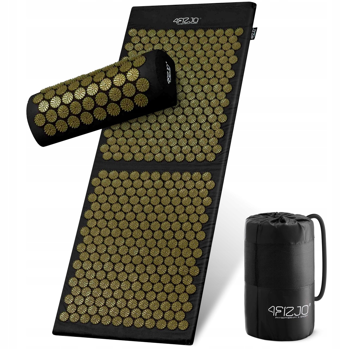 Akupresūros kilimėlis su dygliais, kraujotakos stimuliavimas, masažinė pagalvė