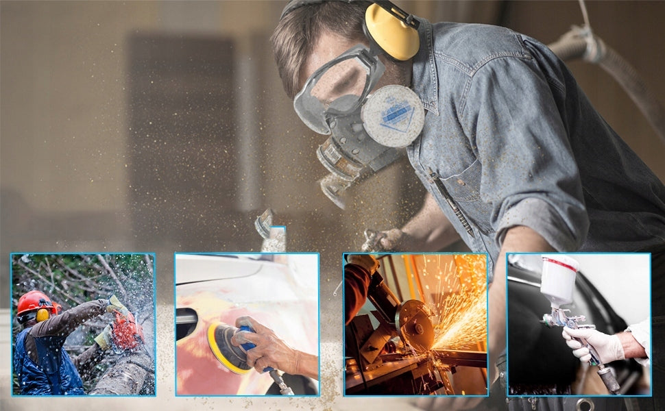 FFP3 Dujų kaukė – pusinė respiratorinė kaukė 8201