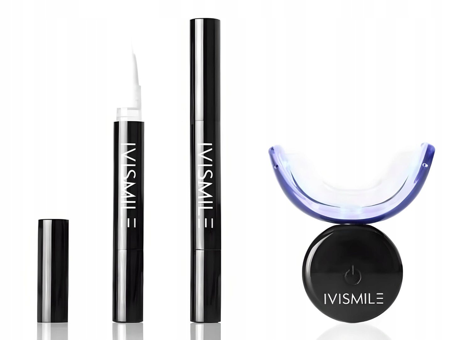 Dantų balinimo rinkinys su IVISMILE LED lempa – dantų balinimas namuose