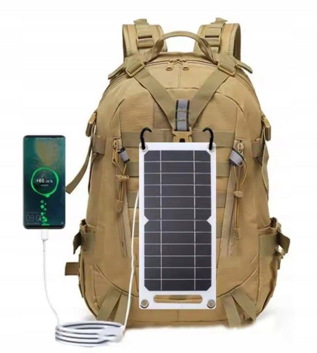 Saulės telefono įkroviklis – 35W fotovoltinė saulės baterija, atspari vandeniui, su USB laidu