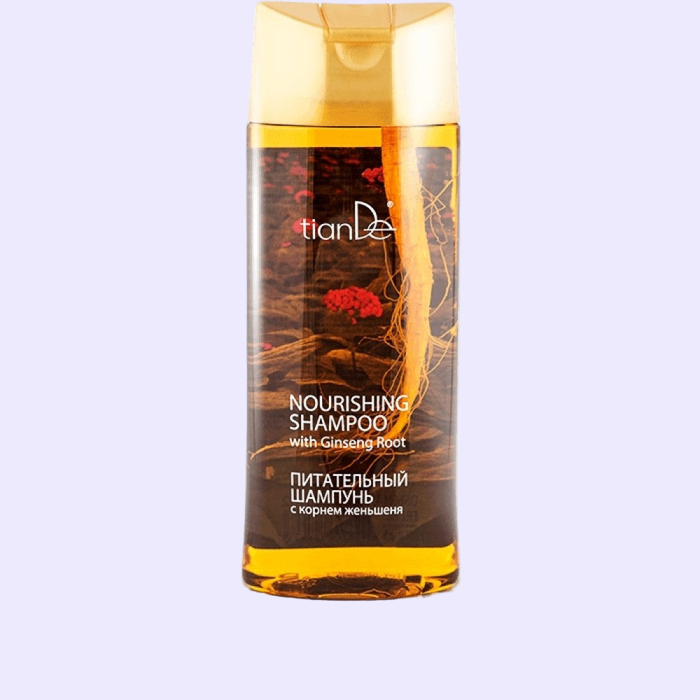 Maitinantis šampūnas su ženšenio šaknimi 450 ml.