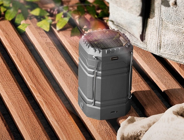 Daugiafunkcinė LED saulės lempa 3000 mAh