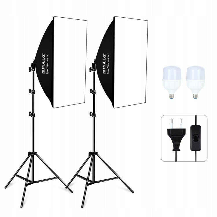 Fotografavimo softbox studijinės lempos LED rinkinys nuotraukoms