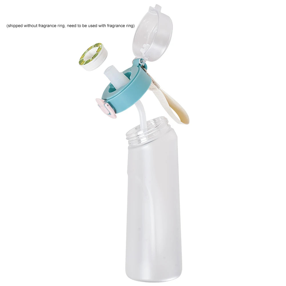 Air Water Up – skoninė gertuvė su 7 kvapų kapsulėmis (650 ml, matinė juoda)