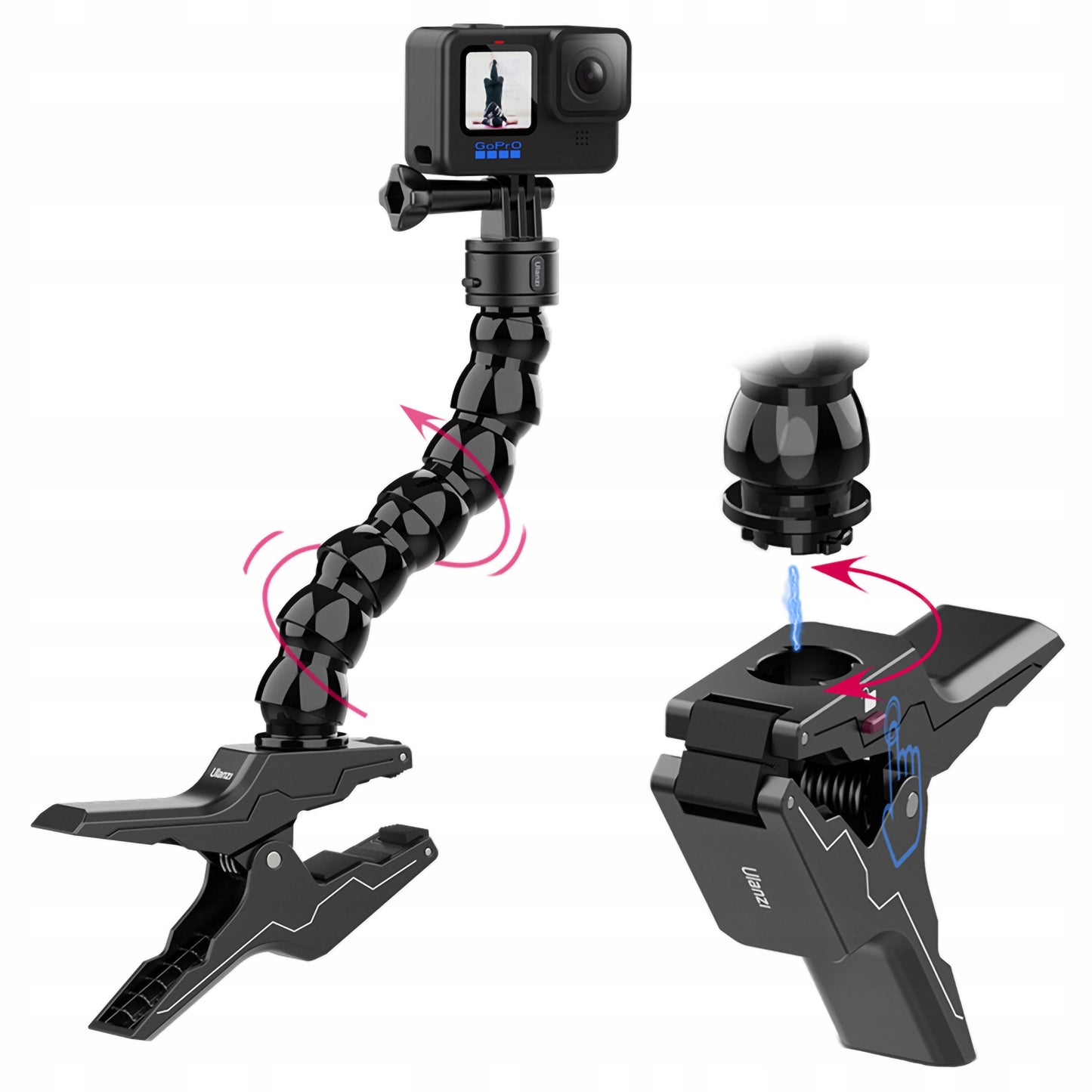 Mikrofonas ant stovo lankstus Gooseneck USB 360° stalinis