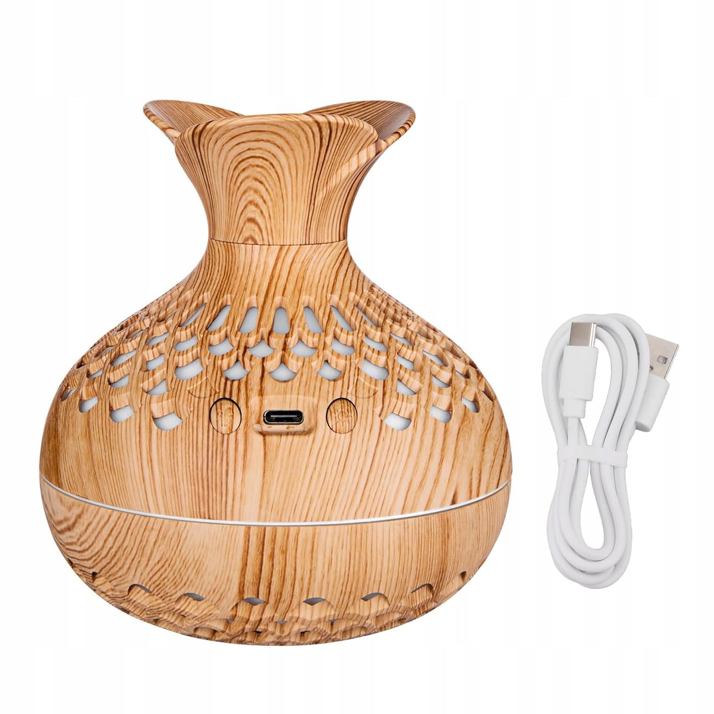 Mini oro drėkintuvas gėlės formos 300ml USB aromaterapija