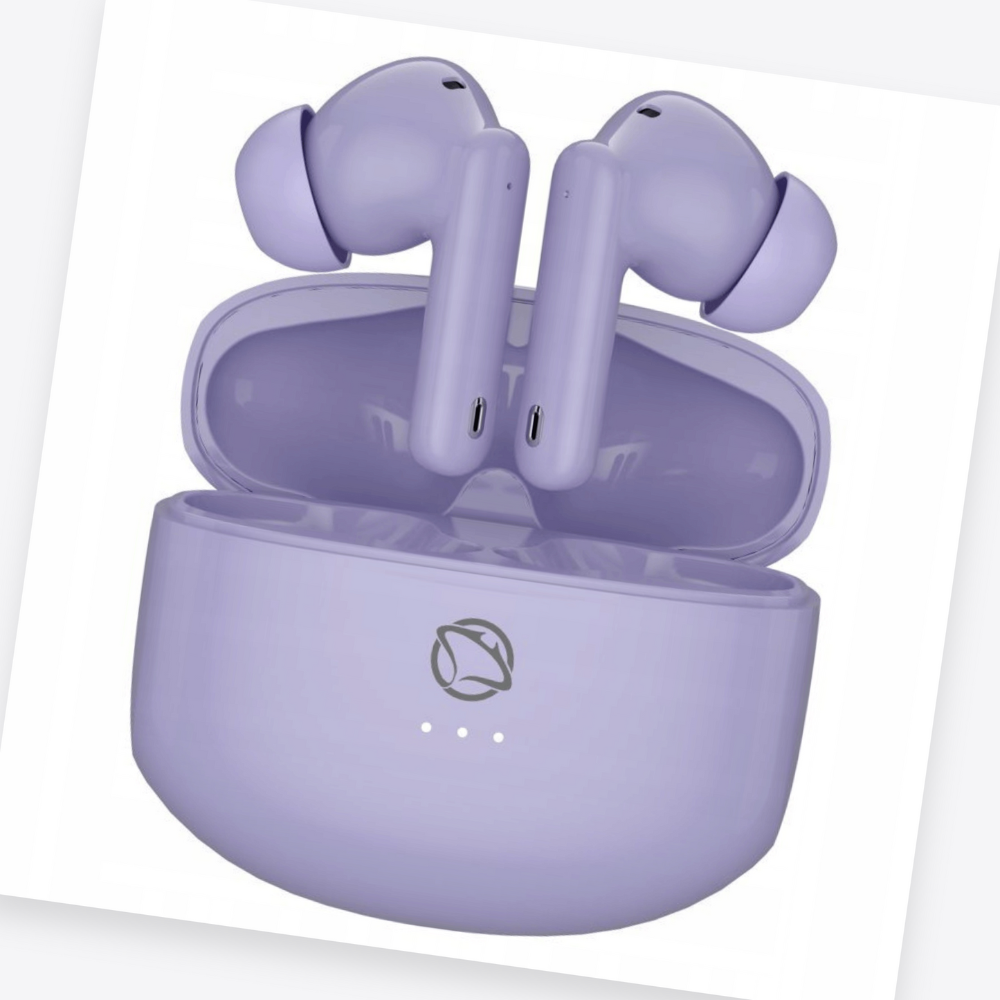 Manta RYTMO TWS belaidės į ausis įdedamos ausinės, su „Bluetooth“, violetinės