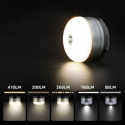 Nešiojama LED stovyklavimo lempa, įkraunama