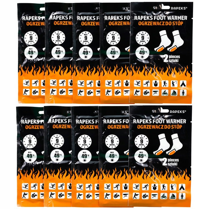 Kojų šildytuvai „Rapeks“ – 10 porų (20 vnt.) rinkinys