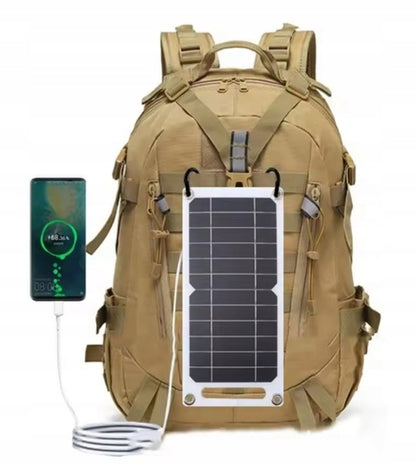 Saulės telefono įkroviklis – 35W fotovoltinė saulės baterija, atspari vandeniui, su USB laidu