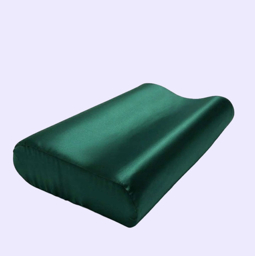 Šilkinis pagalvės užvalkalas ortopedinei kontūruotai pagalvei 100% ŠILKAS Meravil