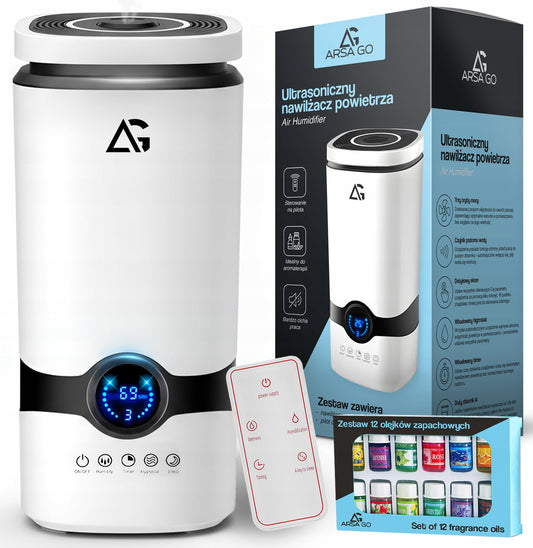 Drėkintuvas ultragarsinis USB 300ml spalvotas LED nakties šviesa
