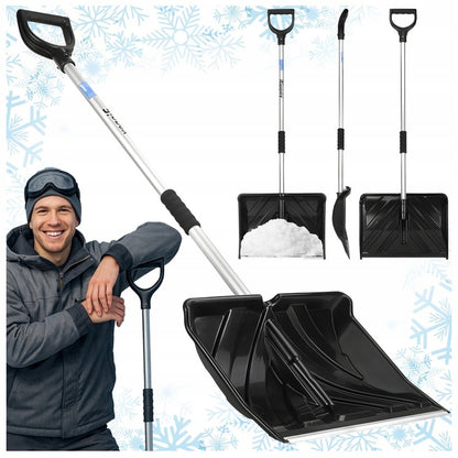 Sniego kastuvas Rippey VOSTOK – aliuminis, platus, 140 cm su tvirtinimo detale