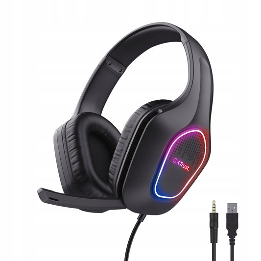 Ausinės gaming RGB USB 7.1 surround su mikrofonu PC