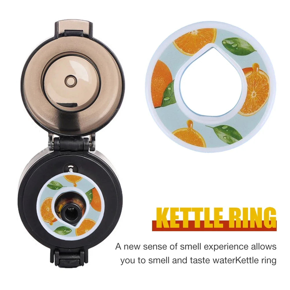 Air Water Up – skoninė gertuvė su 7 kvapų kapsulėmis (650 ml, matinė juoda)