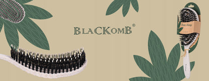 Plaukų šepetys su šerno šeriais, profiliuotas iššukavimui ir masažui