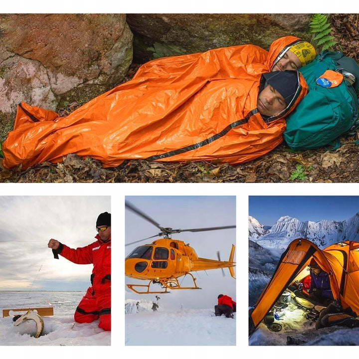 Bivvy Emergency – terminis avarinis miegmaišis (213 × 91 cm)