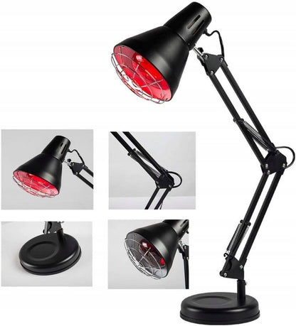 Raudonos šviesos terapijos lempa su laikmačiu ir reguliuojamu kampu (600–1400 nm)