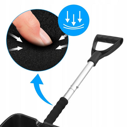 Sniego kastuvas Rippey – aliuminis, sulankstomas, 84 cm, automobiliui