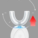 360° automatinis ultragarsinis dantų šepetėlis (U formos), baltas