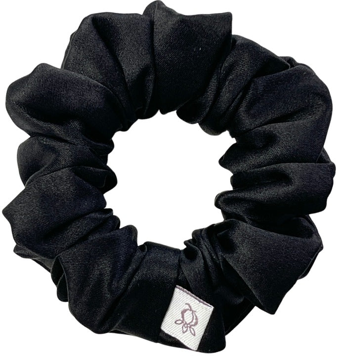 Šilkinės plaukų gumutės 3 dalių, tamsus, Qrown