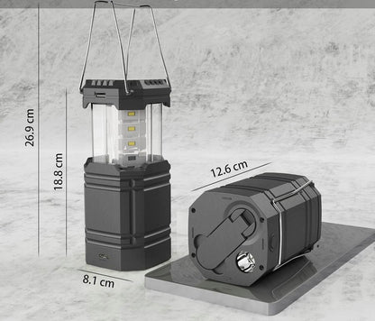 Daugiafunkcinė LED saulės  lempa 3000 mAh