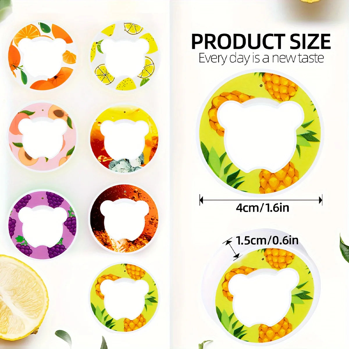 Kvapų gertuvė su 7 vaisių kapsulėmis – 750 ml, be cukraus, sportui ir aktyviam laisvalaikiui (šviesiai purpurinė)