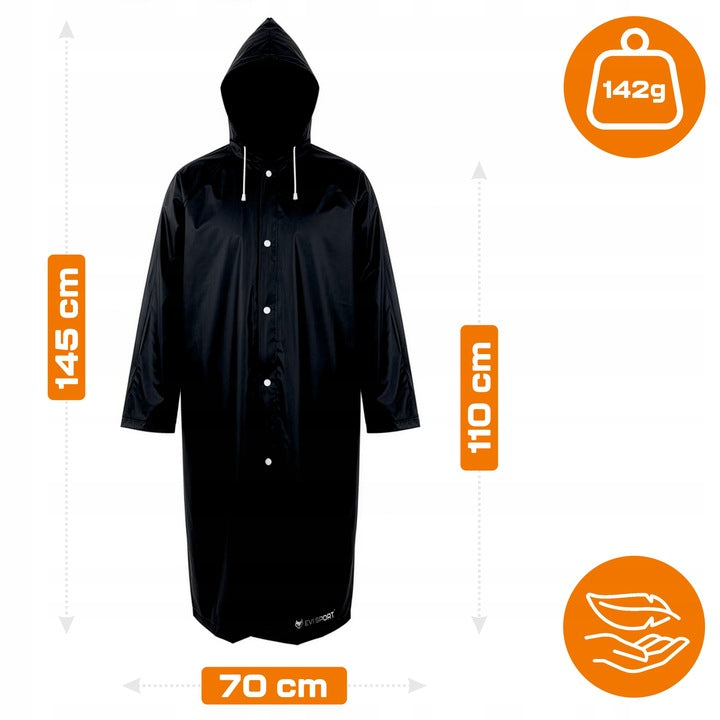 Lietaus paltas su gobtuvu – EVI SPORT STORMGUARD