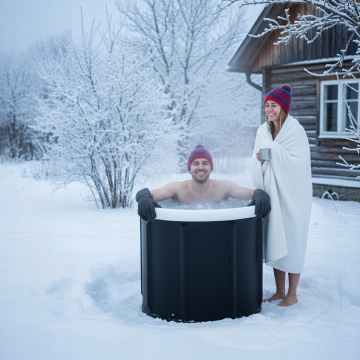 Ledo statinė 400 l talpos, nešiojama,  80 cm, sulankstoma