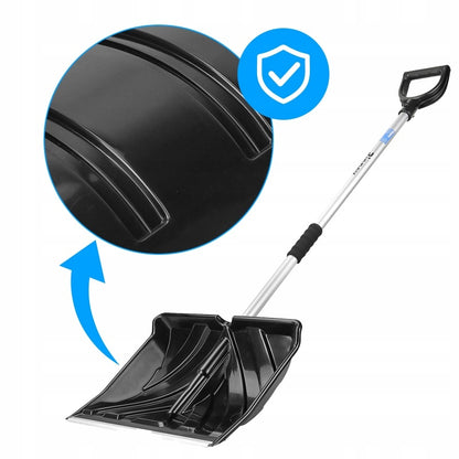 Sniego kastuvas Rippey VOSTOK – aliuminis, platus, 140 cm su tvirtinimo detale