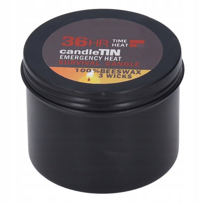 Išgyvenimo žvakė su 3 dagtimis, degimo laikas 36 val.