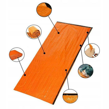 Bivvy Emergency – terminis avarinis miegmaišis (213 × 91 cm)