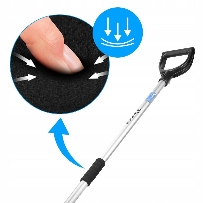 Sniego kastuvas Rippey VOSTOK – aliuminis, platus, 140 cm su tvirtinimo detale