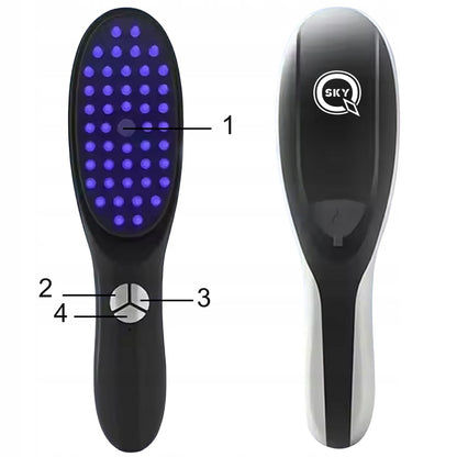 QSKY LED plaukų terapijos šepetėlis – stipresniems, greičiau augantiems plaukams