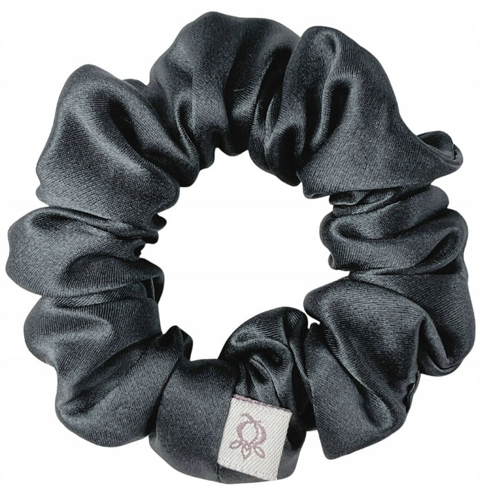 Šilkinės plaukų gumutės 3 dalių, tamsus, Qrown