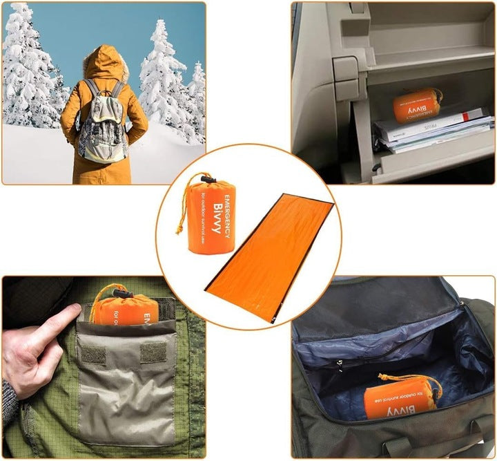 Bivvy Emergency – terminis avarinis miegmaišis (213 × 91 cm)