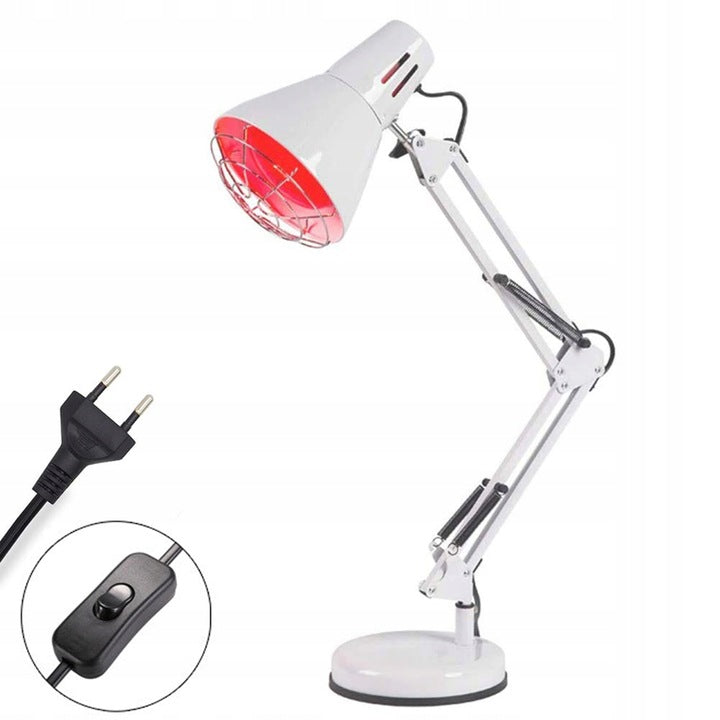 Infraraudonųjų spindulių terapinė lempa 150 W su reguliuojamu aukščiu