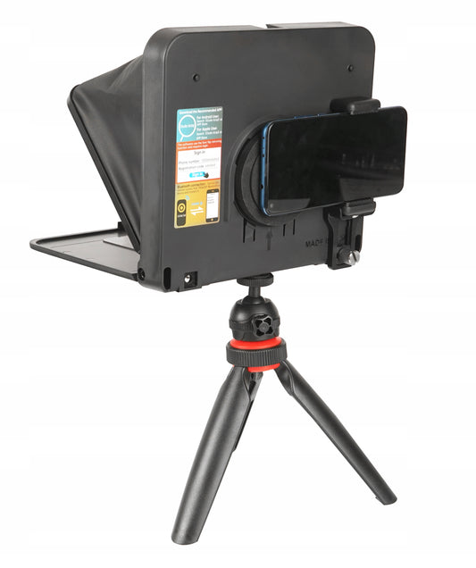 Vlogging teleprompter telefonui 13cm skaidrus stiklas transliacijoms