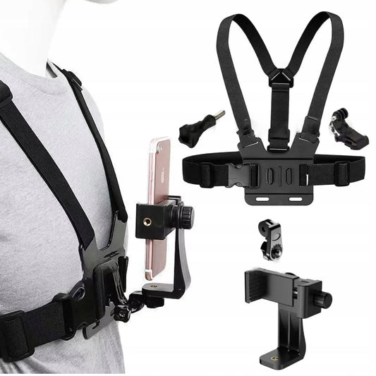 Vlogging rankenos laikiklis telefono pečių rišamasis Shoulder Rig