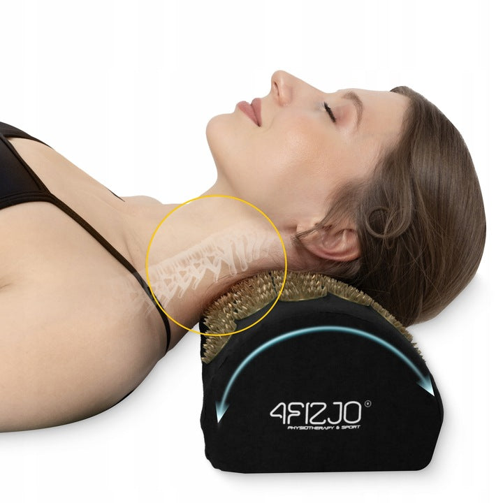 Akupresūros kilimėlis su dygliais, kraujotakos stimuliavimas, masažinė pagalvė