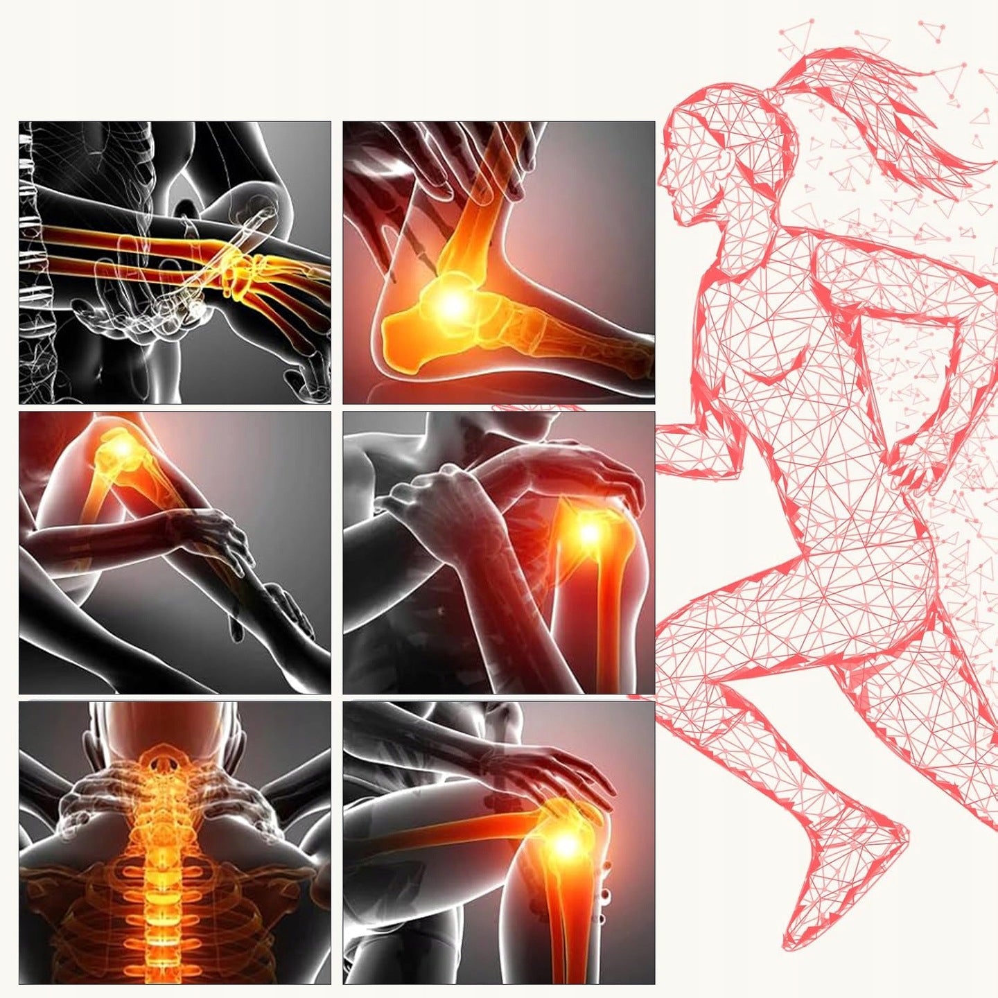 Infraraudonųjų spindulių terapinė LED lempa 180 LED (660nm + 850nm), su trikoju