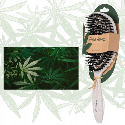 Plaukų šepetys su šerno šeriais, profiliuotas iššukavimui ir masažui