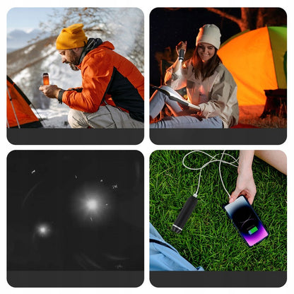 Magnetinis elektrinis rankų šildytuvas – 2 viename, išorinė baterija 5000 mAh