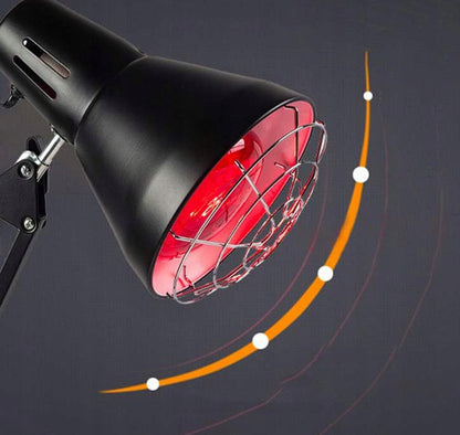 Raudonos šviesos terapijos lempa su laikmačiu ir reguliuojamu kampu (600–1400 nm)