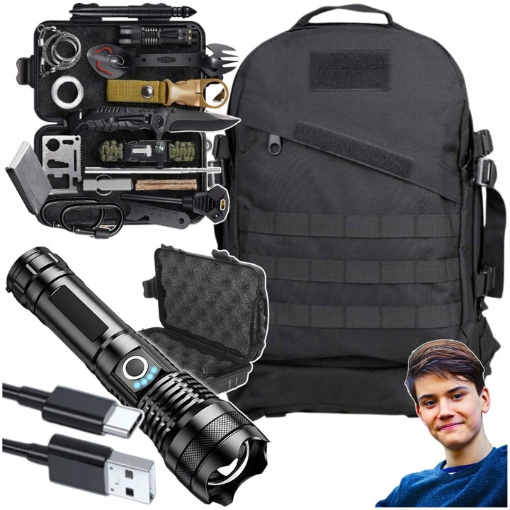 Taktinė kuprinė su įranga