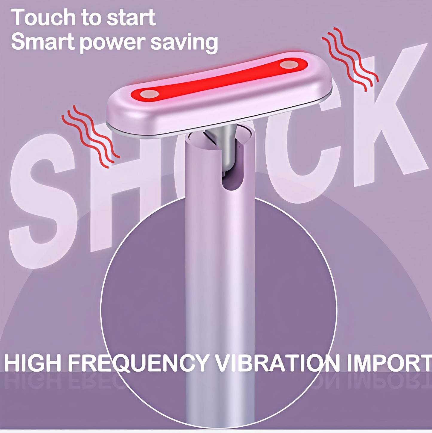 EMS veido masažuoklis LED v3.0 – liftingas, beadatinė mezoterapija, karštas kompresas