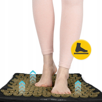 Akupresūros kilimėlis su dygliais, kraujotakos stimuliavimas, masažinė pagalvė