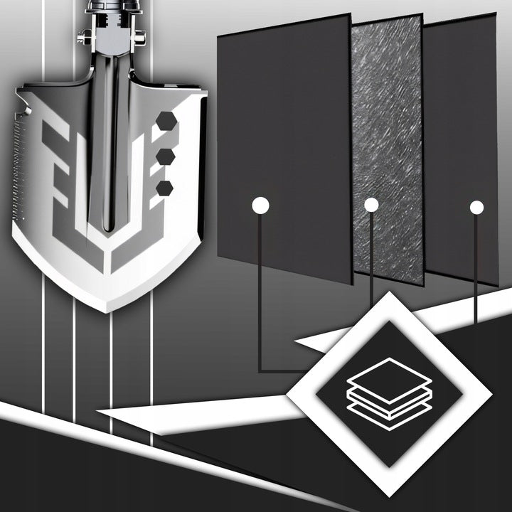 Daugiafunkcis išgyvenimo kastuvas 6in1