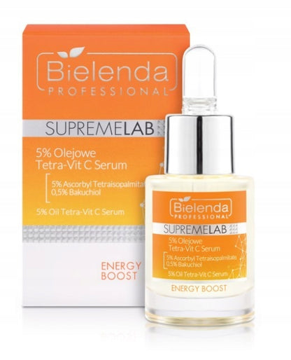 Vitamino C veido serumas Bielenda Professional SupremeLab Energy Boost 5% Tetra-Vit C