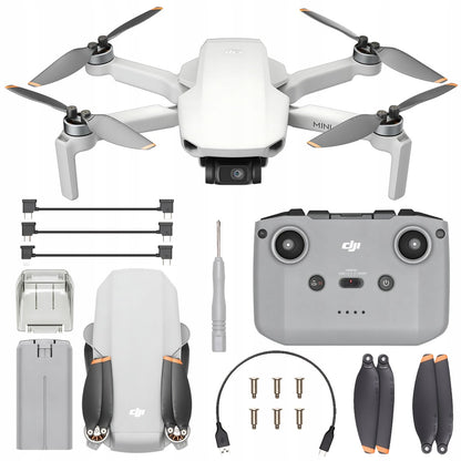 DJI Mini 4K Dronas su 4K Kamera ir RC Valdikliu